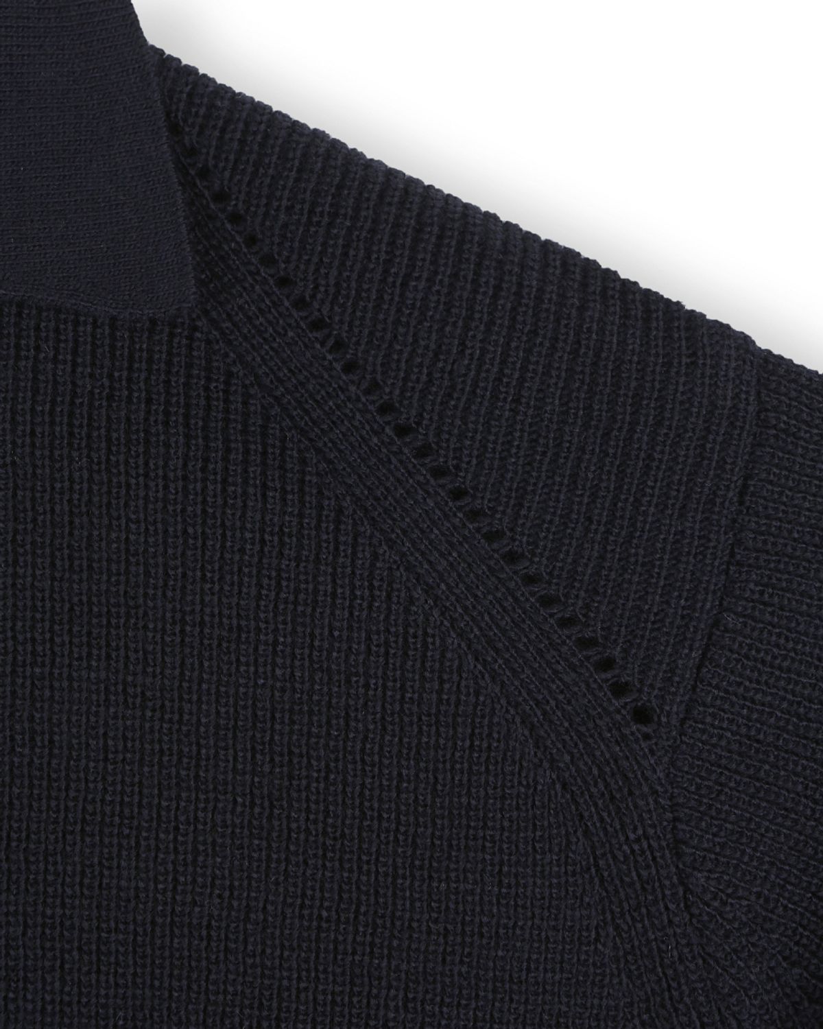 비슬로우(BESLOW) REGULAR FIT COLLAR KNIT NAVY