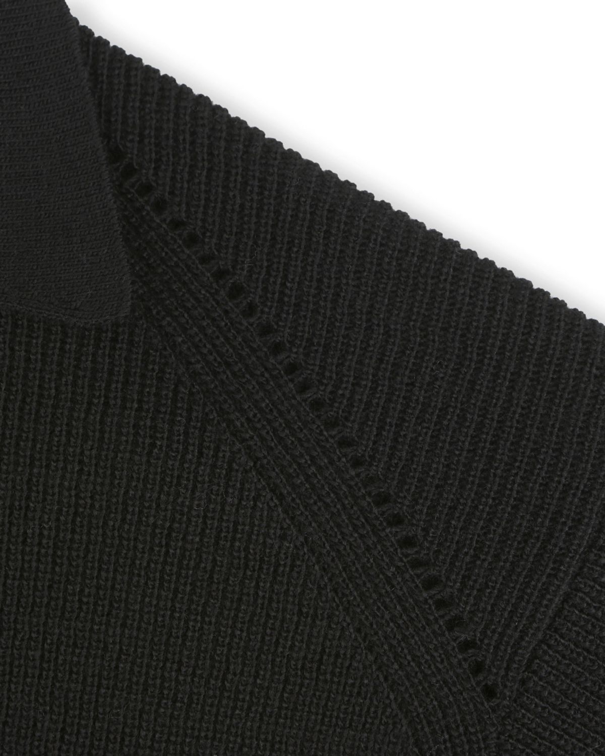 비슬로우(BESLOW) REGULAR FIT COLLAR KNIT BLACK
