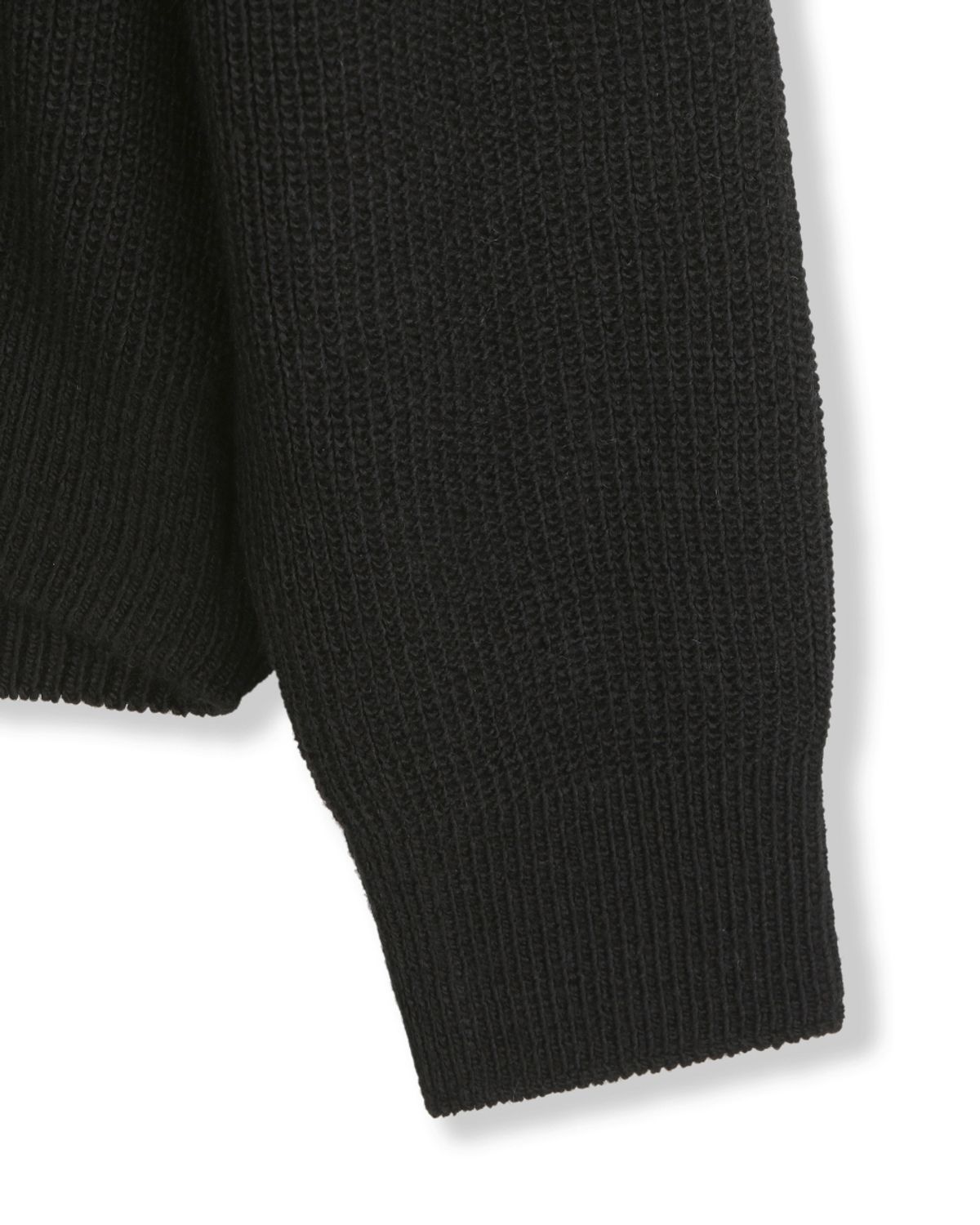 비슬로우(BESLOW) REGULAR FIT COLLAR KNIT BLACK