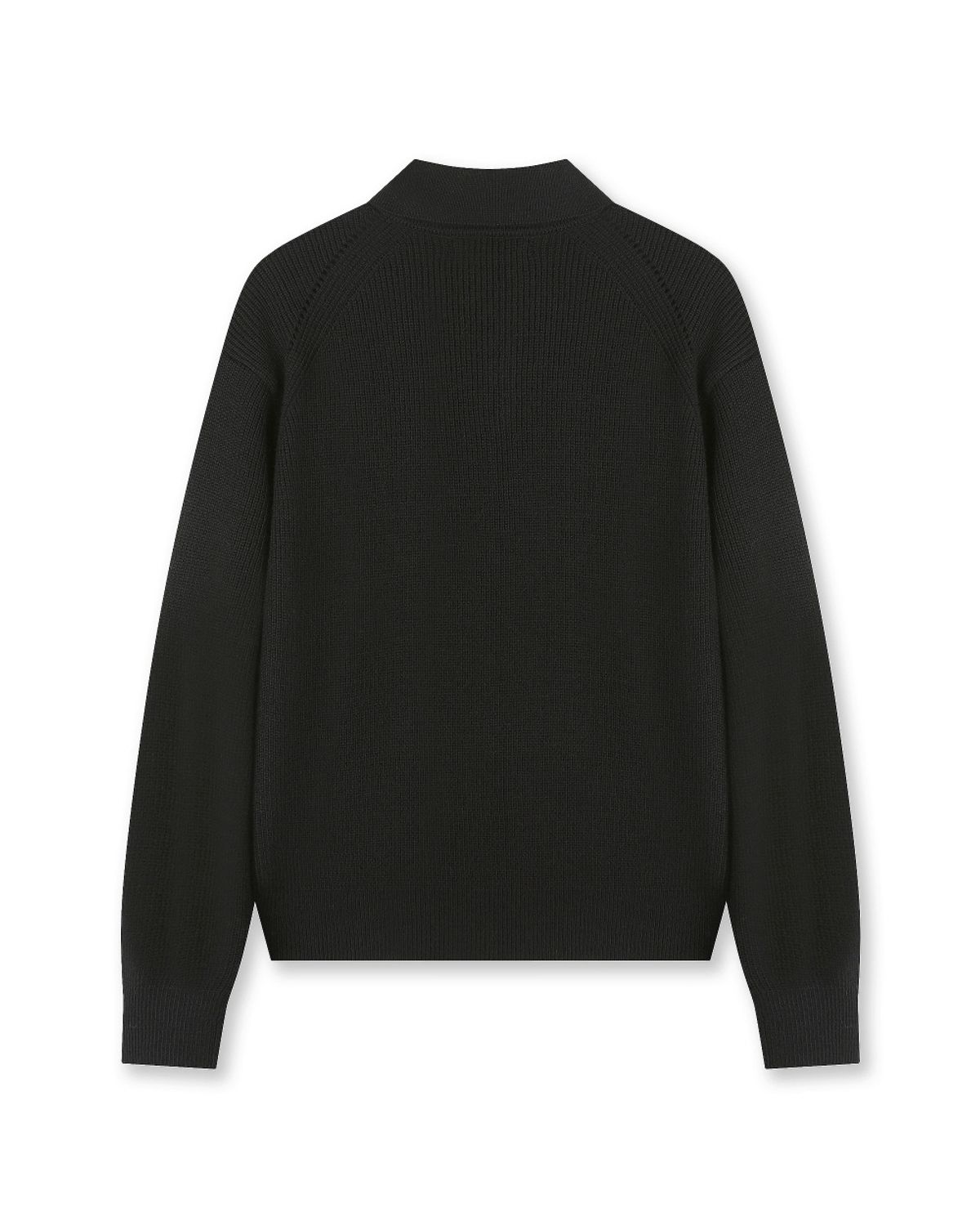 비슬로우(BESLOW) REGULAR FIT COLLAR KNIT BLACK