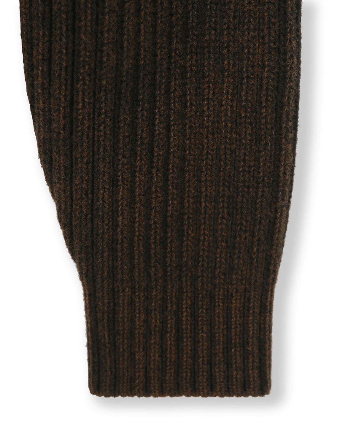비슬로우(BESLOW) OVERSIZED HOOD KNIT ZIP UP BLACK BROWN