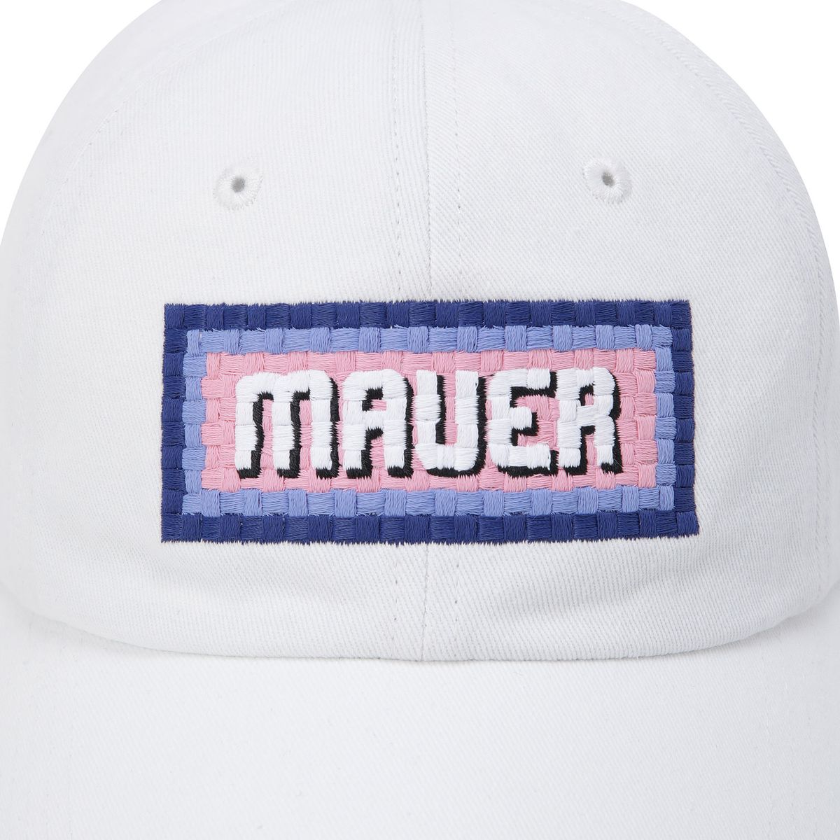 마우어(MAUER) MAUER EMBROIDED CAP 01_WH