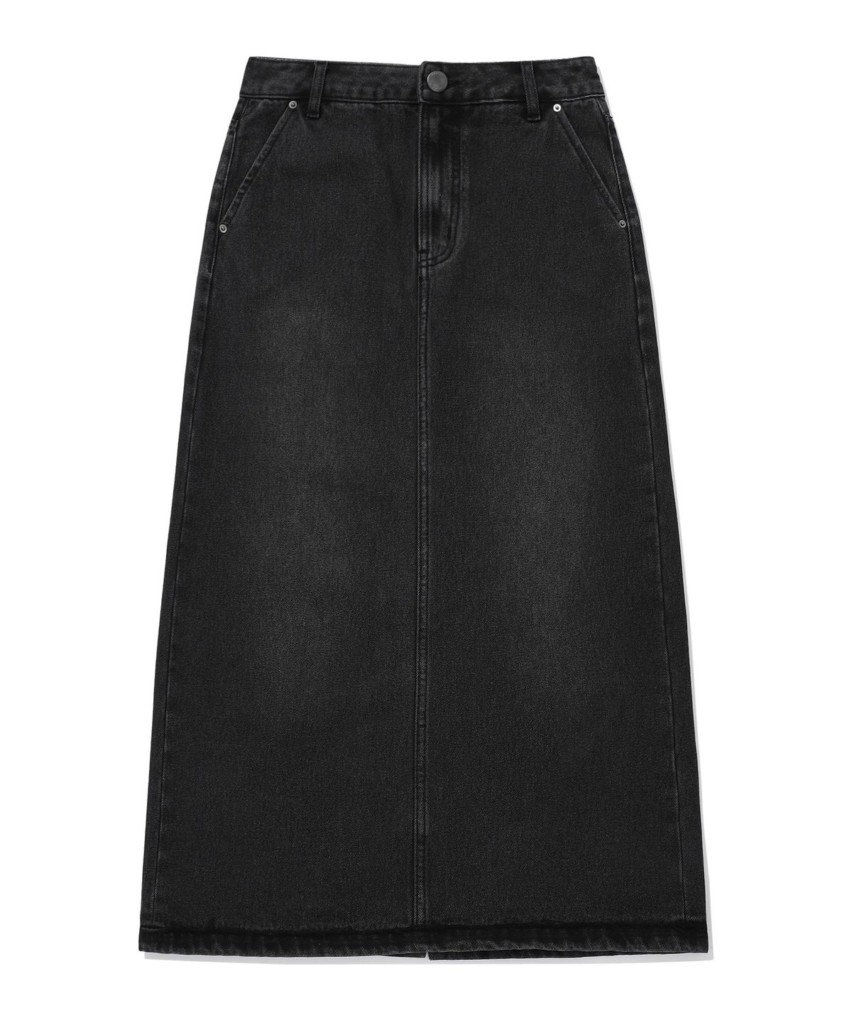 커버낫 우먼(COVERNAT WOMAN) 우먼 데님 롱 스커트 Black