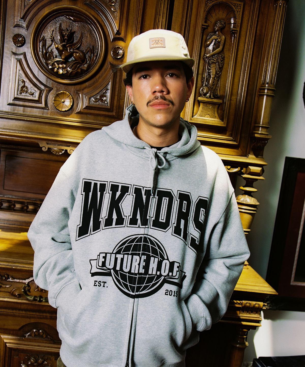 위캔더스(WKNDRS) OUTDOOR CAMP CAP (BEIGE)