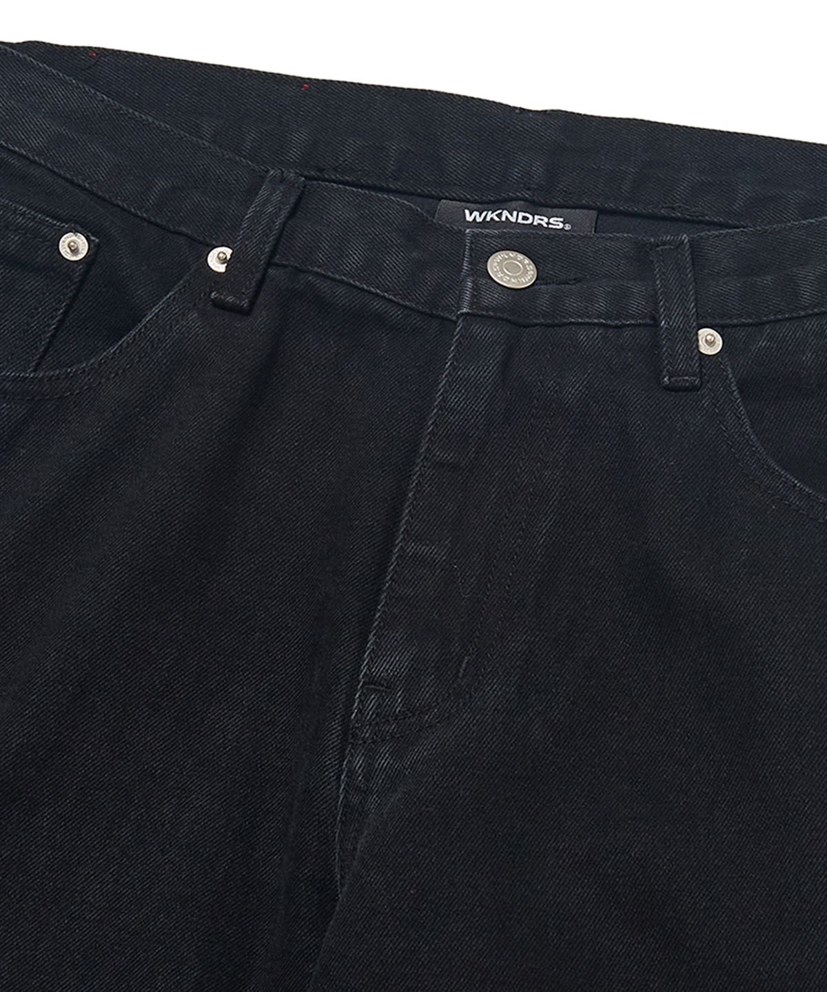 위캔더스(WKNDRS) APPLE DENIM PANTS (BLACK)