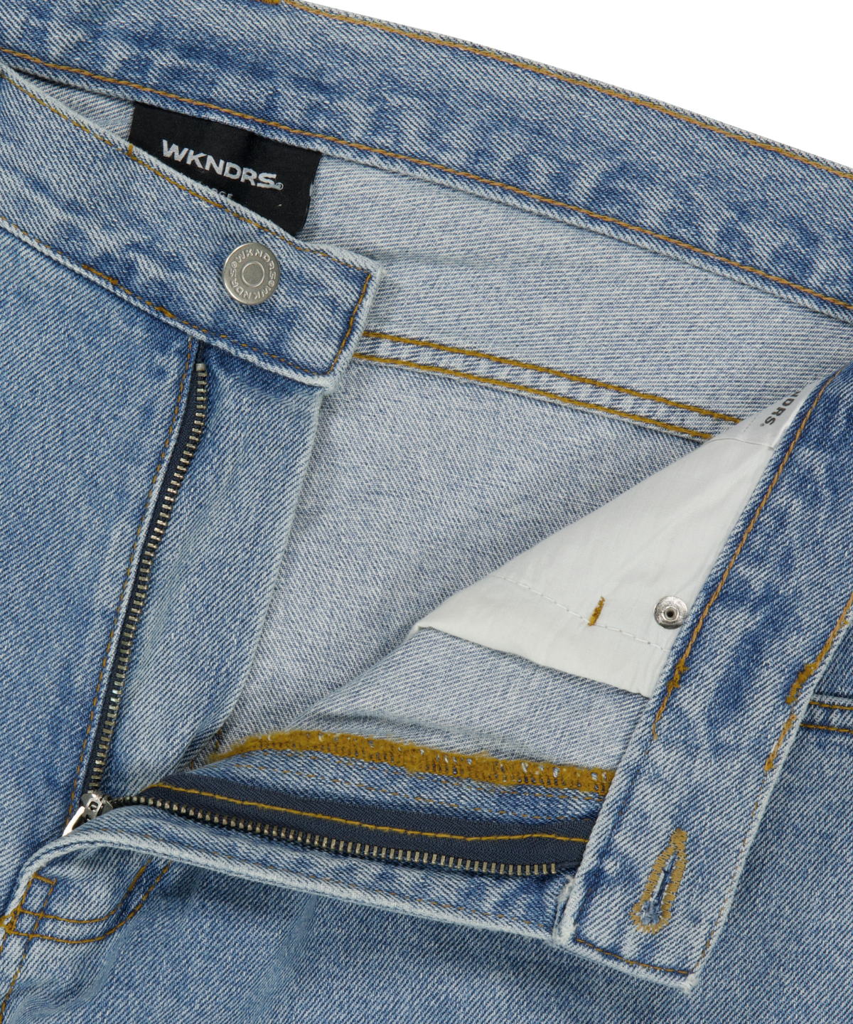 위캔더스(WKNDRS) APPLE DENIM PANTS (BLUE)