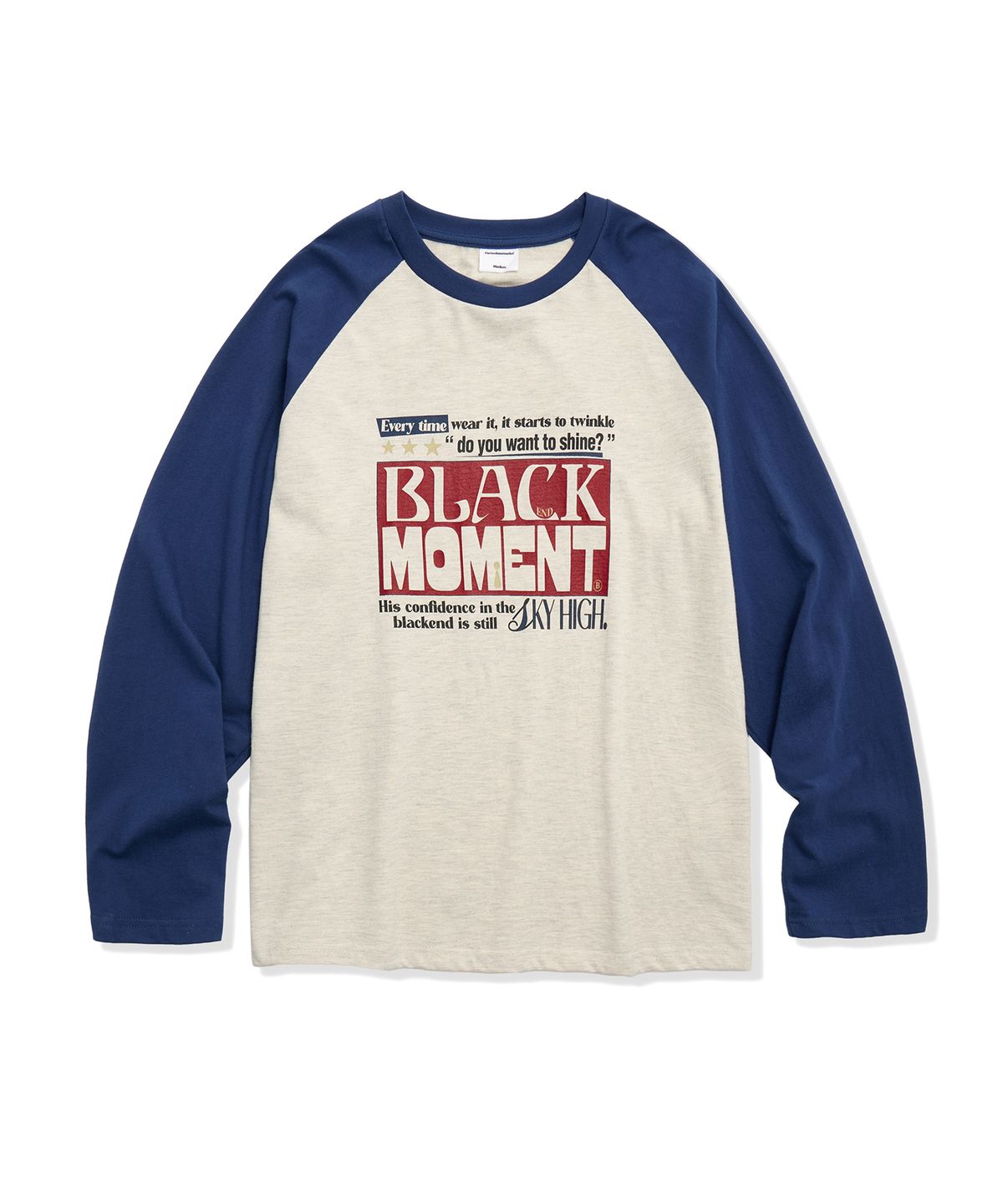 캑터스도넛마켓(CACTUSDONUTMARKET) Moment Raglan LS Tee - Oatmeal