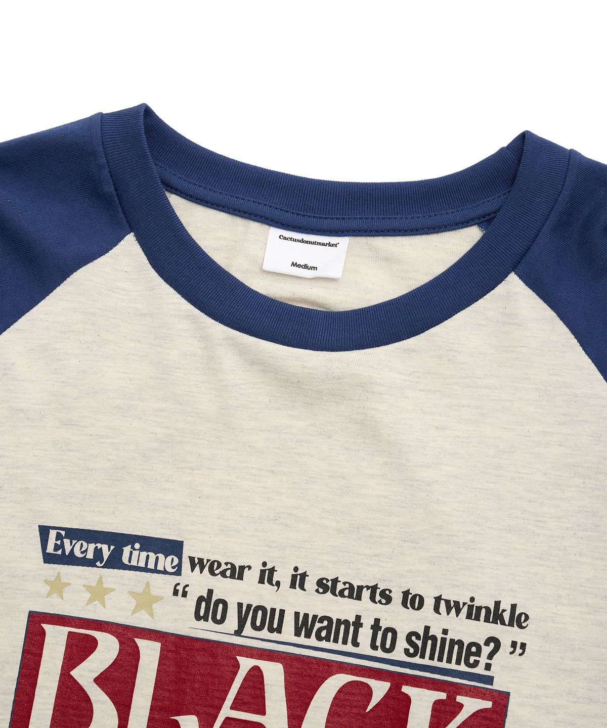 캑터스도넛마켓(CACTUSDONUTMARKET) Moment Raglan LS Tee - Oatmeal