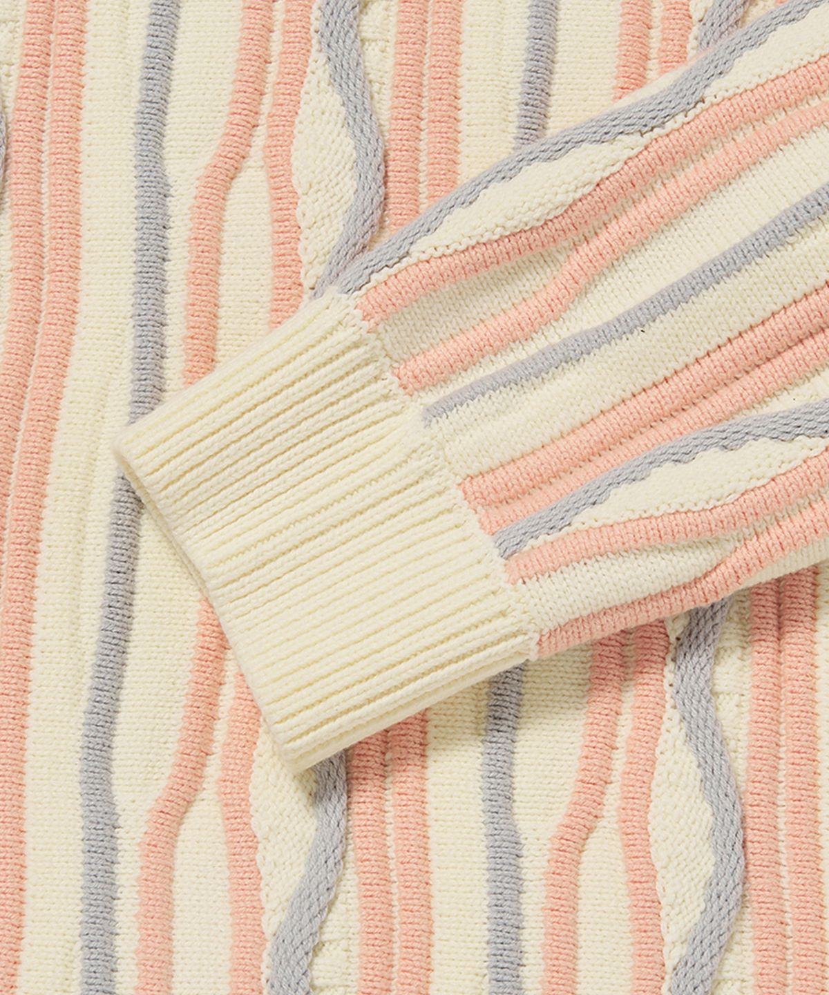 위캔더스(WKNDRS) WAVE KNITTED SWEATER (IVORY)