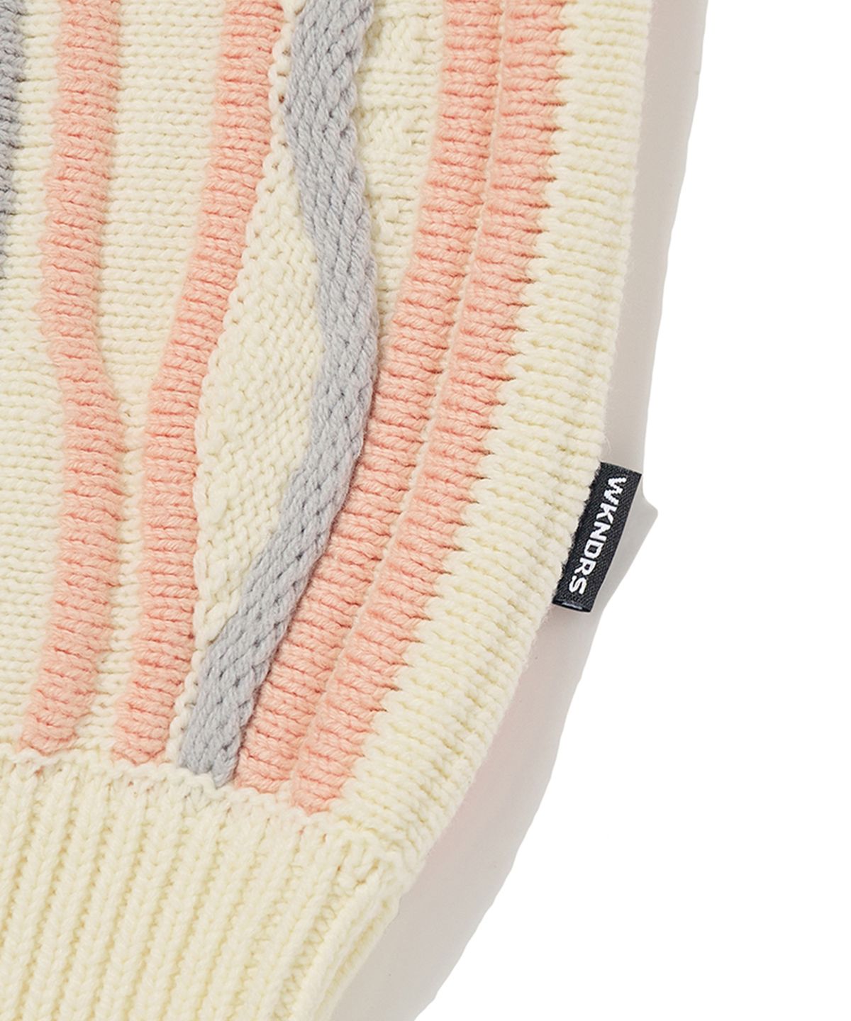 위캔더스(WKNDRS) WAVE KNITTED SWEATER (IVORY)