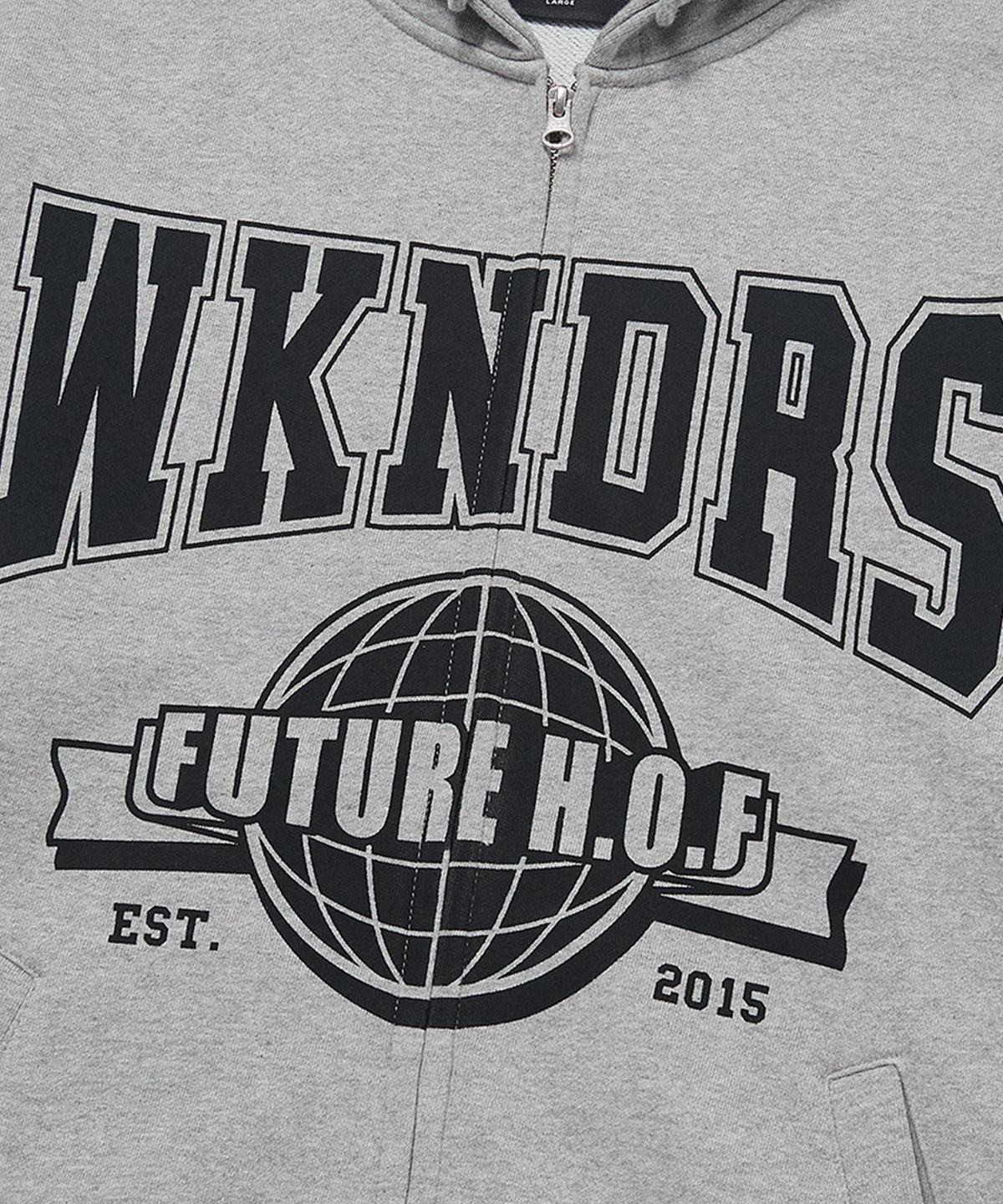 위캔더스(WKNDRS) H.O.F ZIPUP HOODIE (GREY)
