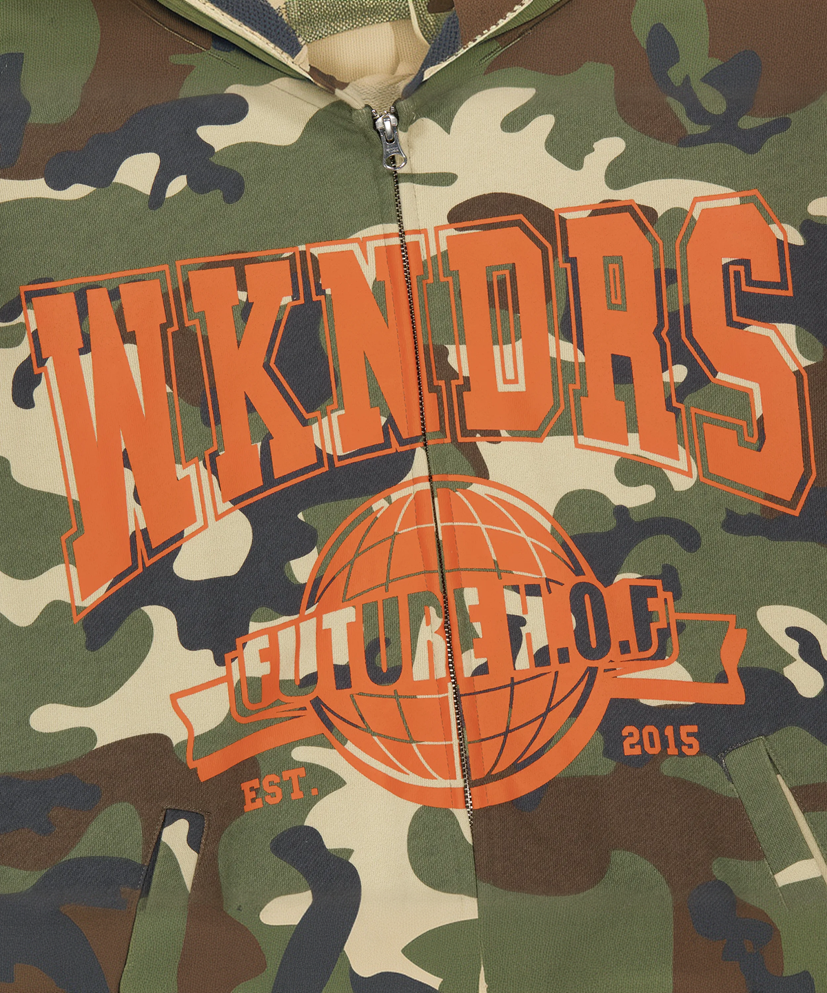 위캔더스(WKNDRS) H.O.F ZIPUP HOODIE (CAMO)