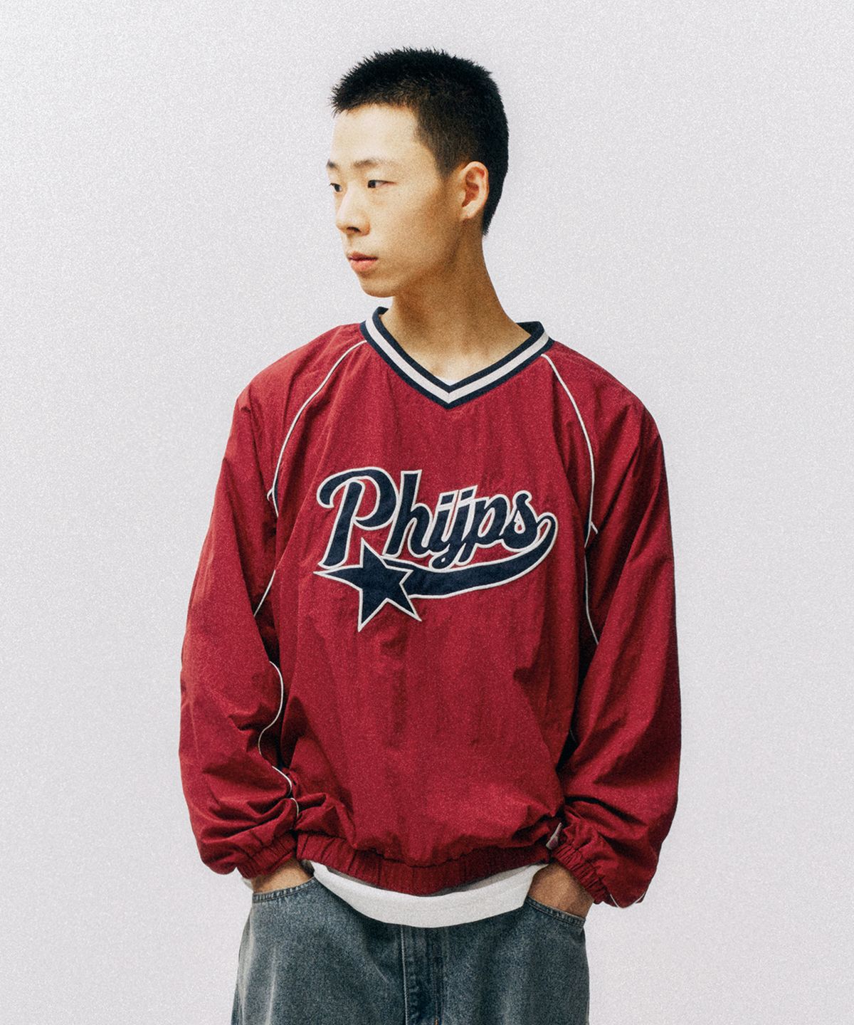피지컬 디파트먼트(PHYSICAL DEPARTMENT) 테일로고 롱슬리브_버건디