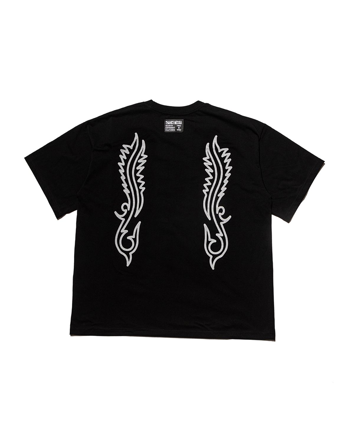 땡스메시아(THANKS MESSIA) ARCHIVE WESTERN TSHIRT-BLACK