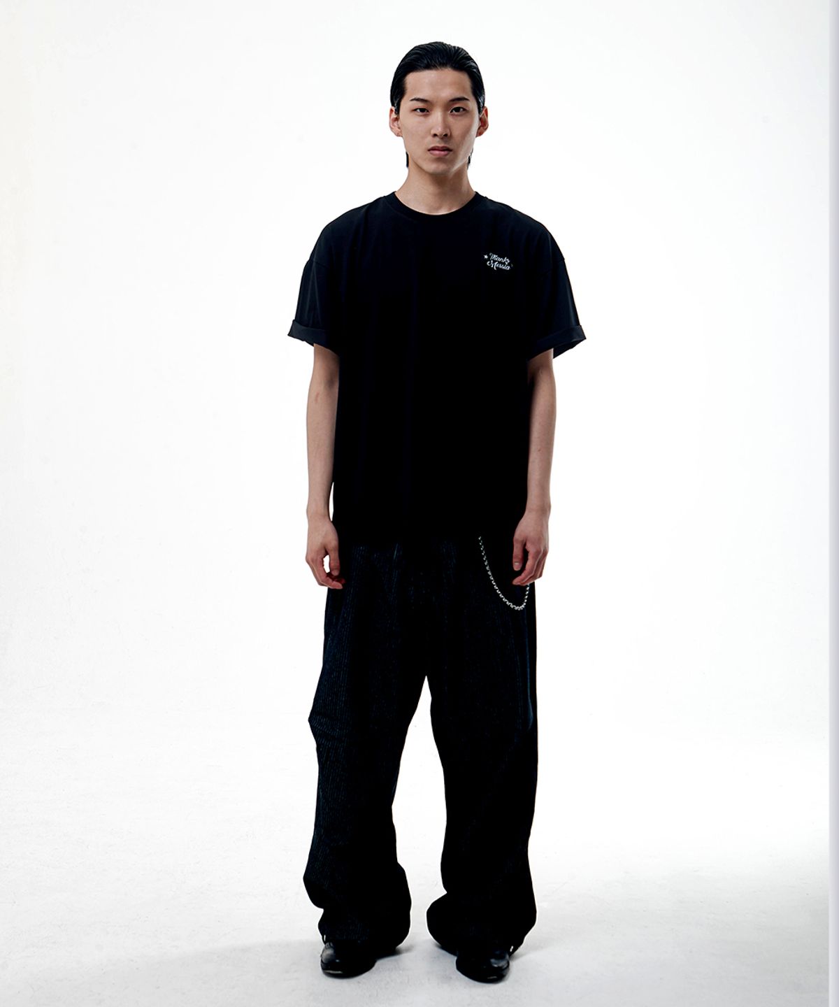 땡스메시아(THANKS MESSIA) ARCHIVE WESTERN TSHIRT-BLACK