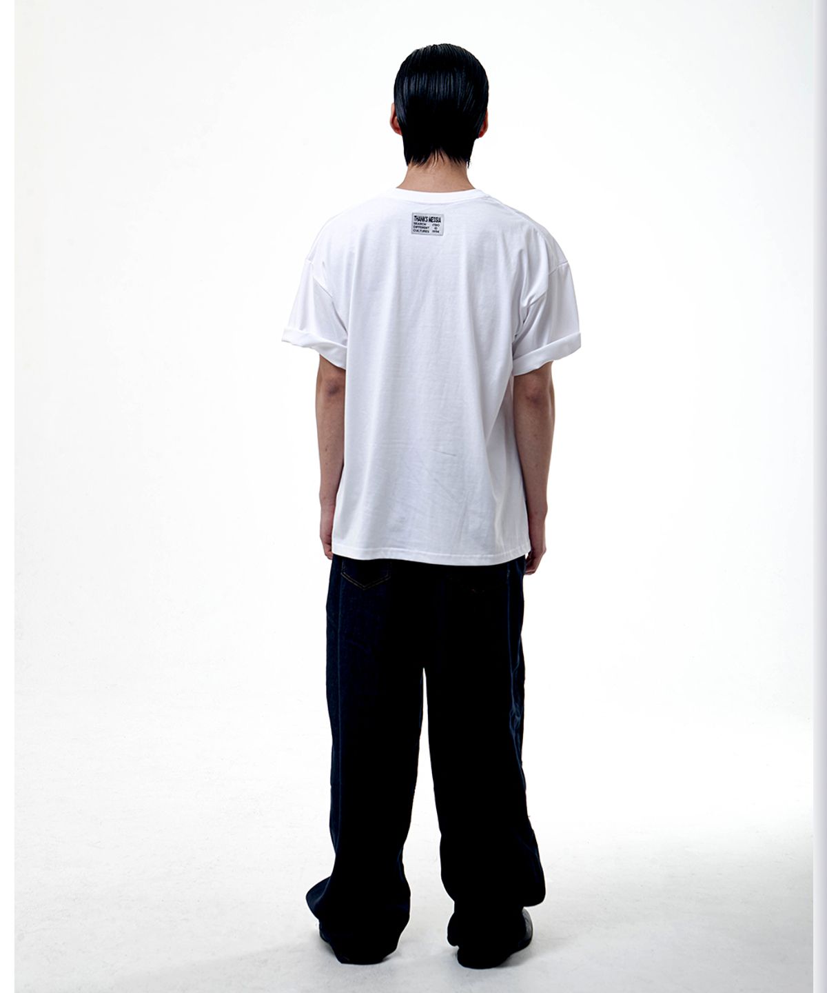 땡스메시아(THANKS MESSIA) ARCHIVE REVOLVER TSHIRT-WHITE