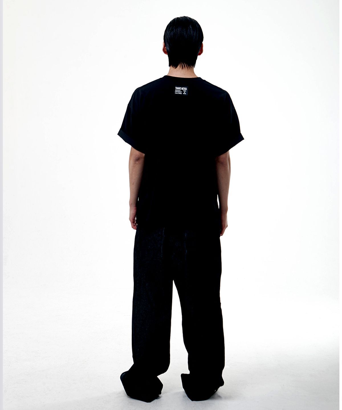 땡스메시아(THANKS MESSIA) ARCHIVE HEART TSHIRT-BLACK