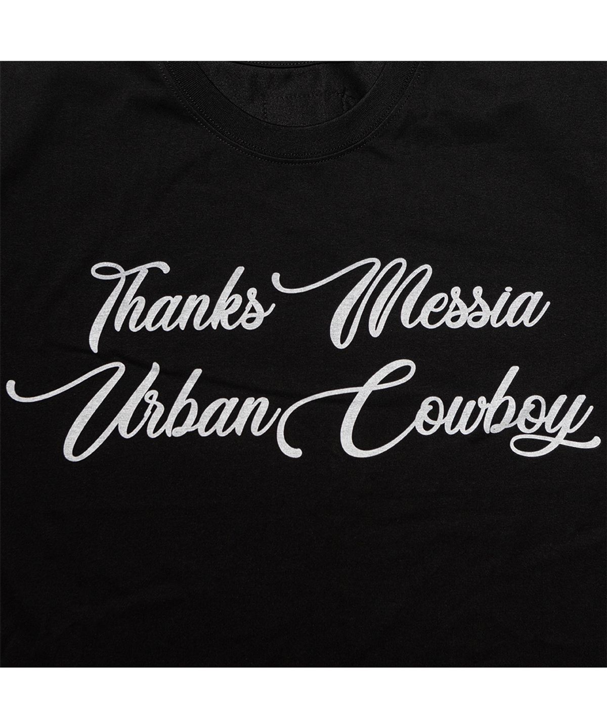 땡스메시아(THANKS MESSIA) URBAN COWBOY TSHIRT-BLACK