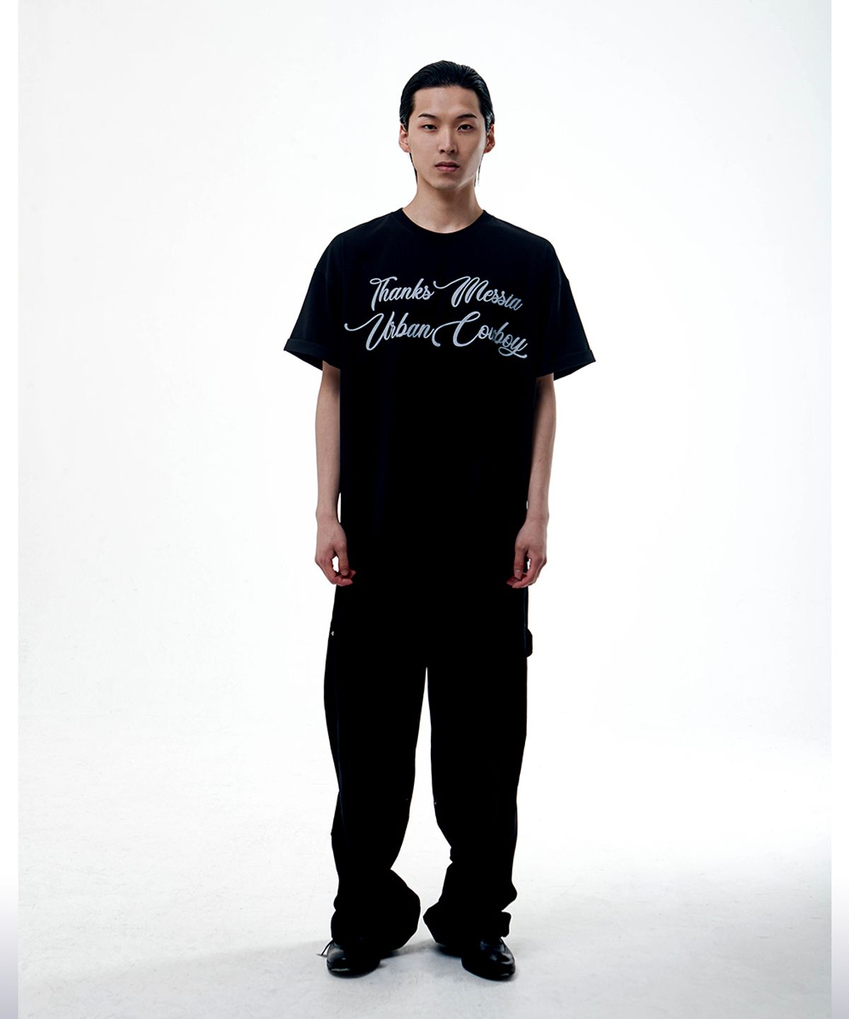 땡스메시아(THANKS MESSIA) URBAN COWBOY TSHIRT-BLACK