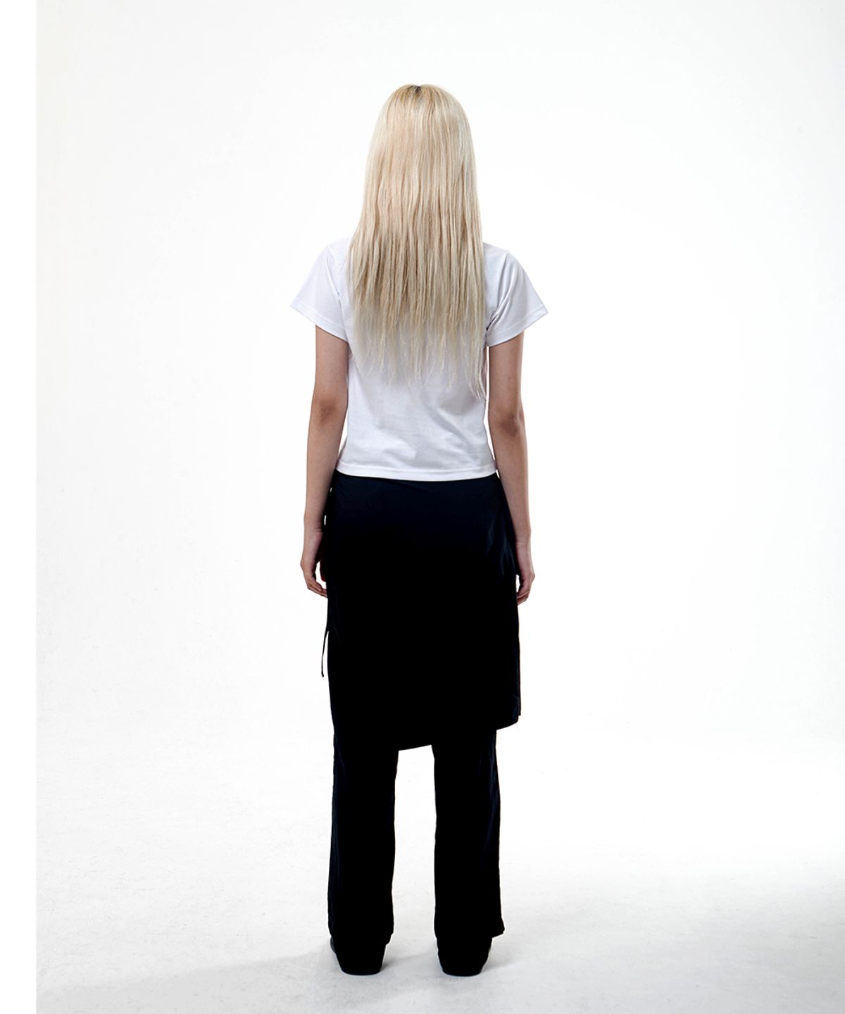 땡스메시아(THANKS MESSIA) URBAN COWGIRL CROP TSHIRT-WHITE