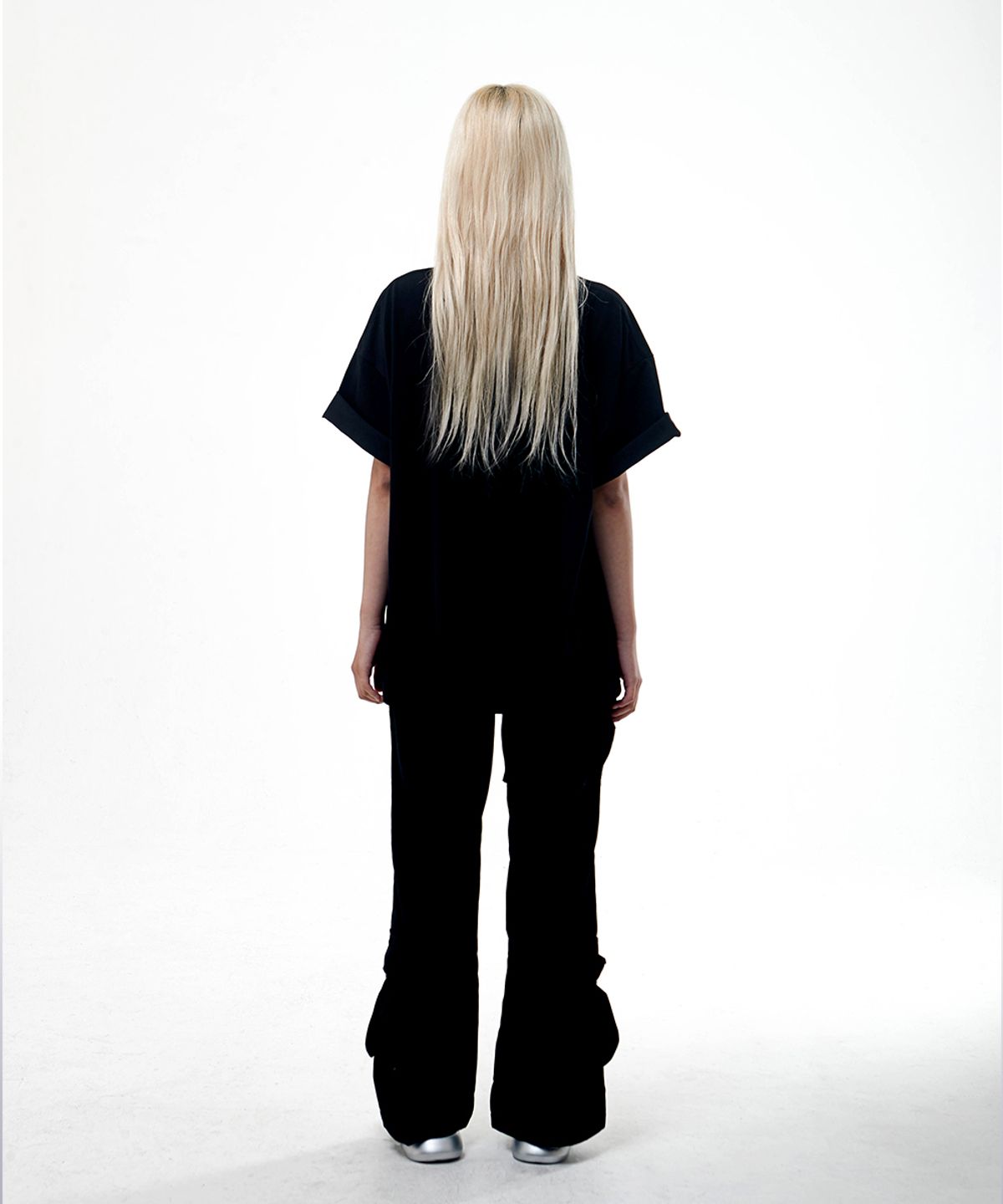 땡스메시아(THANKS MESSIA) TM CRACK TSHIRT-BLACK