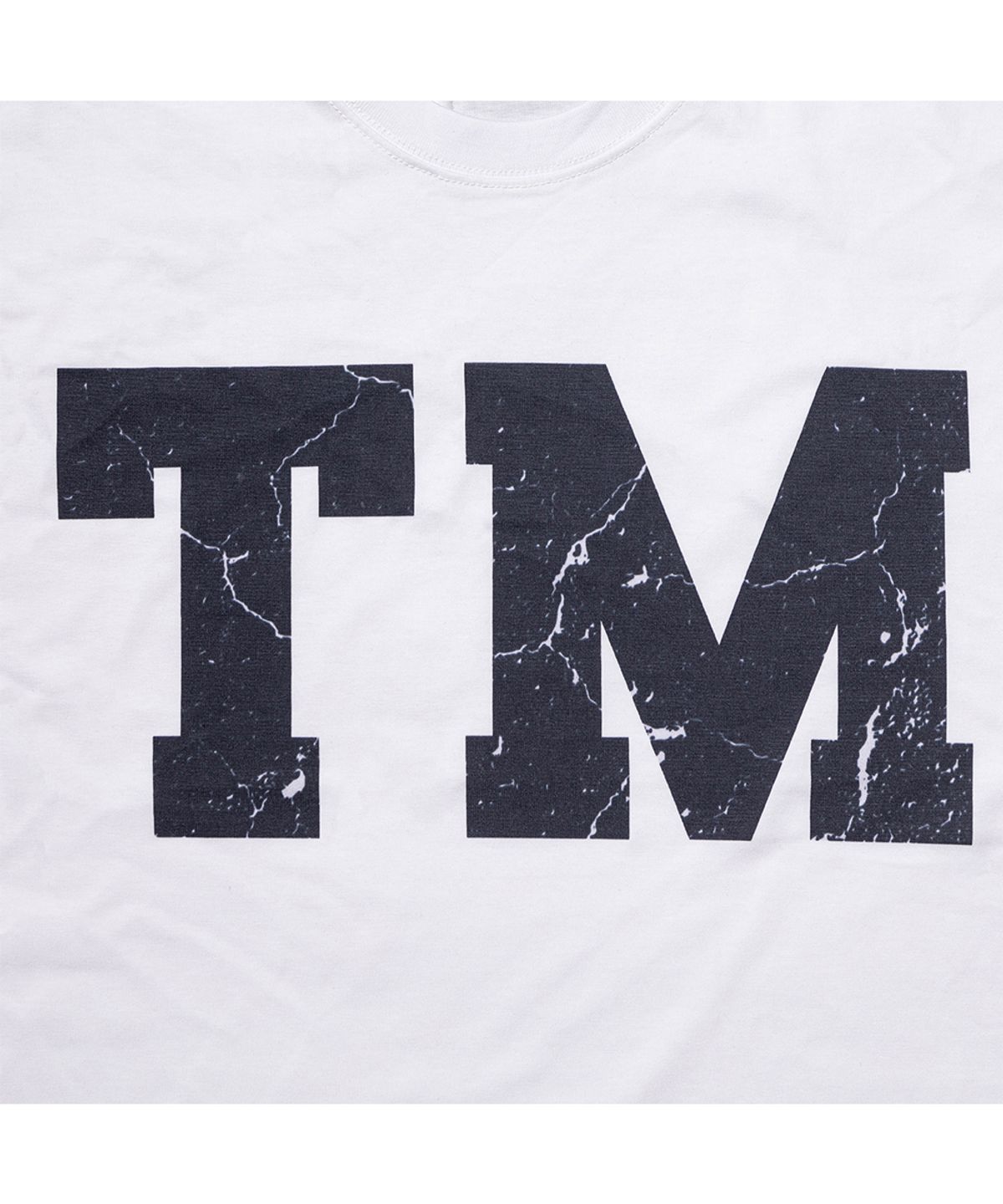 땡스메시아(THANKS MESSIA) TM CRACK TSHIRT-BLUE