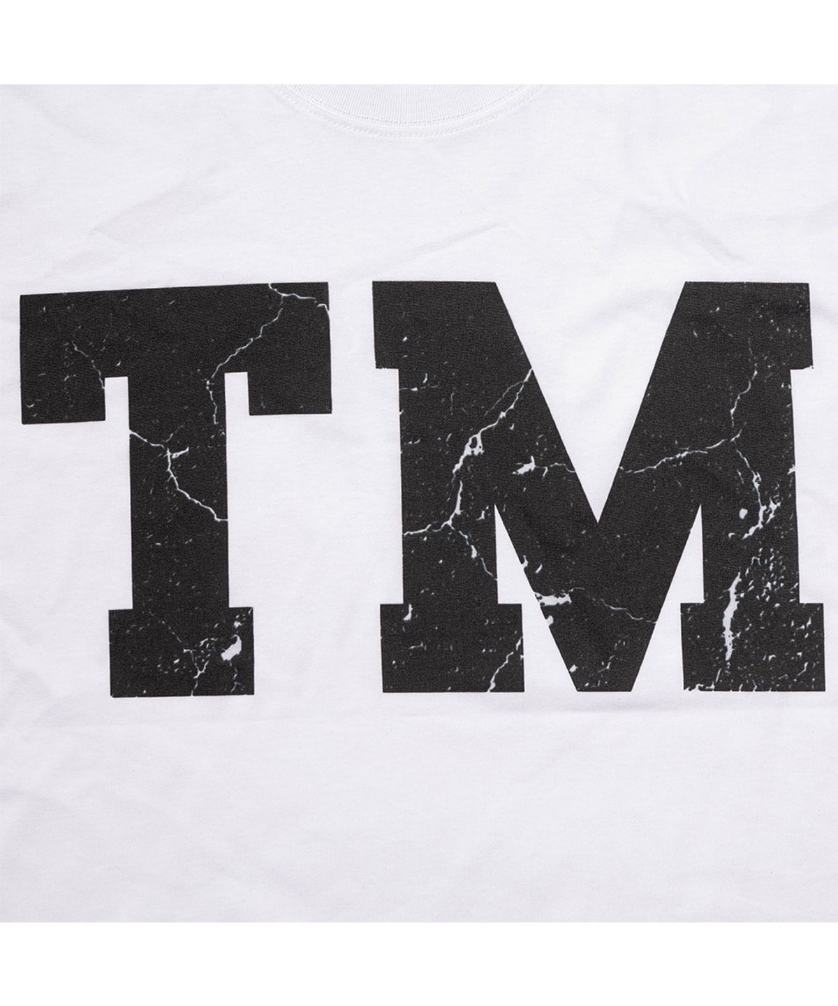 땡스메시아(THANKS MESSIA) TM CRACK TSHIRT-WHITE