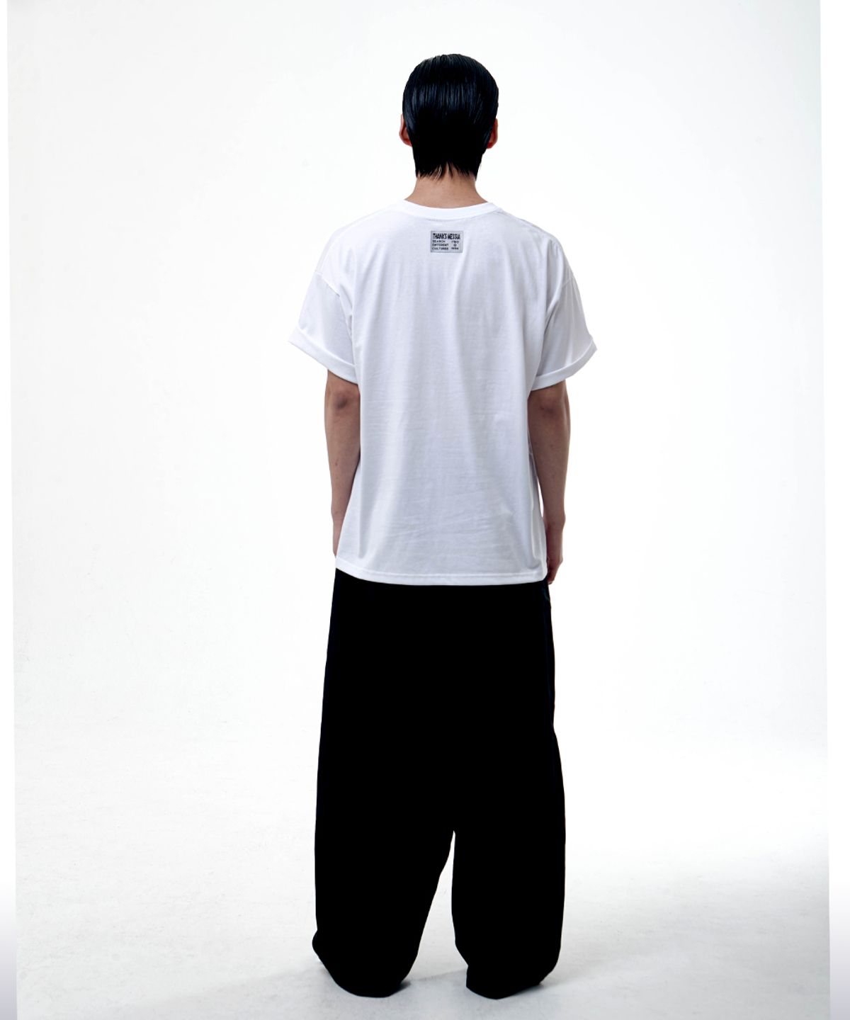 땡스메시아(THANKS MESSIA) TM CRACK TSHIRT-WHITE