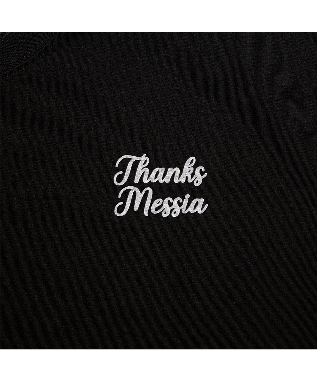 땡스메시아(THANKS MESSIA) HANDWRITTEN COWBOY TSHIRT-BLACK