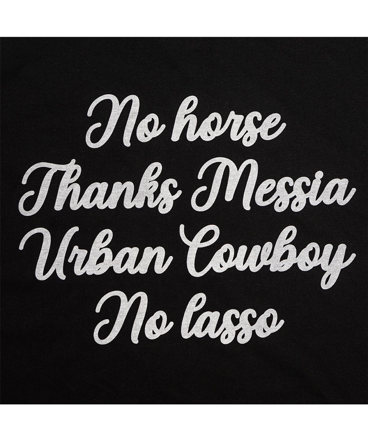 땡스메시아(THANKS MESSIA) HANDWRITTEN COWBOY TSHIRT-BLACK