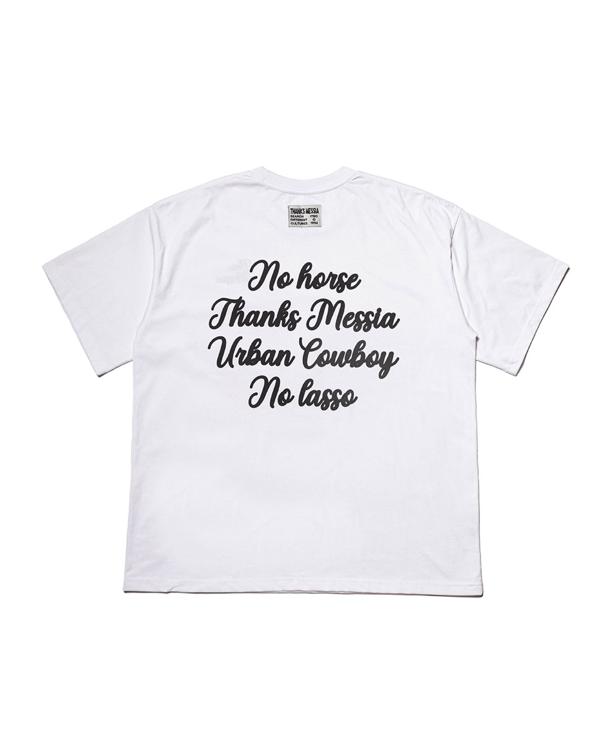 땡스메시아(THANKS MESSIA) HANDWRITTEN COWBOY TSHIRT-WHITE