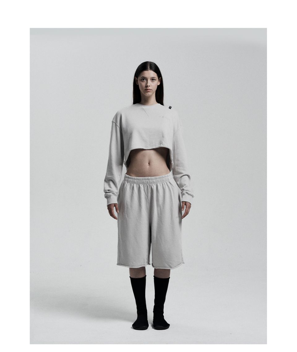 MUSINSA公式 | ODOR Molly bermuda pants in matt charcoal