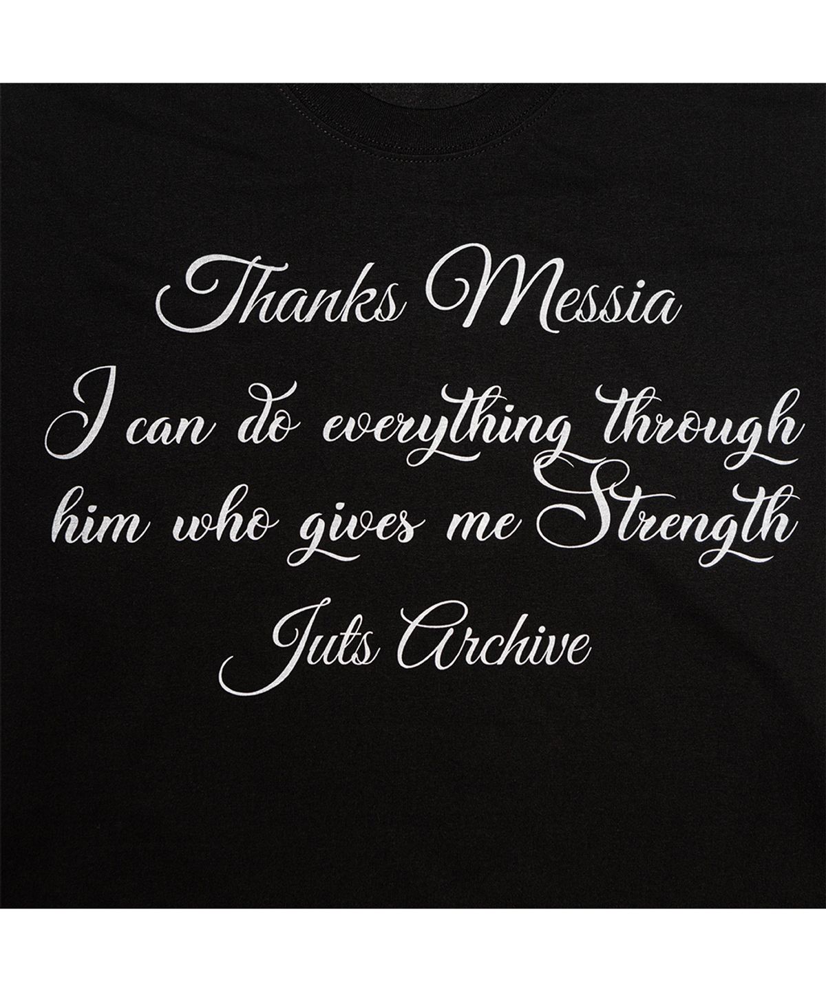 땡스메시아(THANKS MESSIA) PHILIPPIANS LONG SLEEVE-BLACK