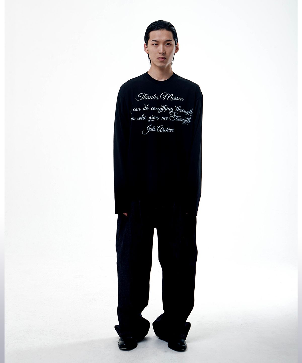 땡스메시아(THANKS MESSIA) PHILIPPIANS LONG SLEEVE-BLACK