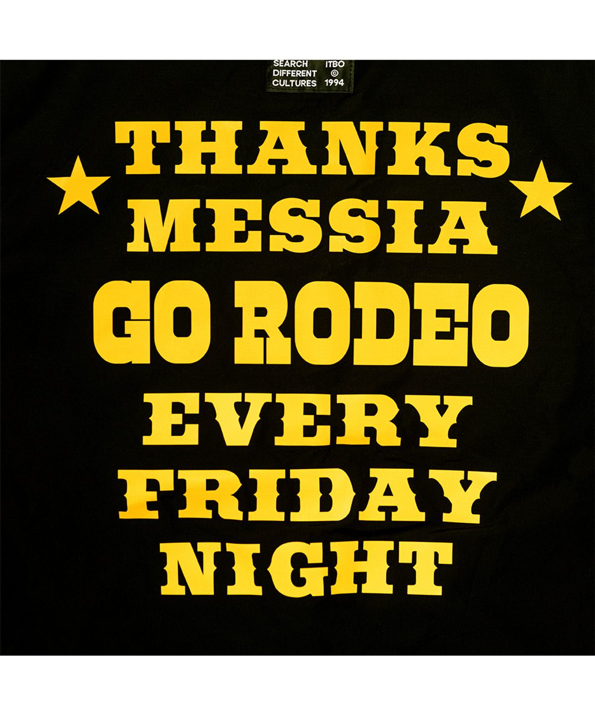 땡스메시아(THANKS MESSIA) GO RODEO COACH JACKET-BLACK