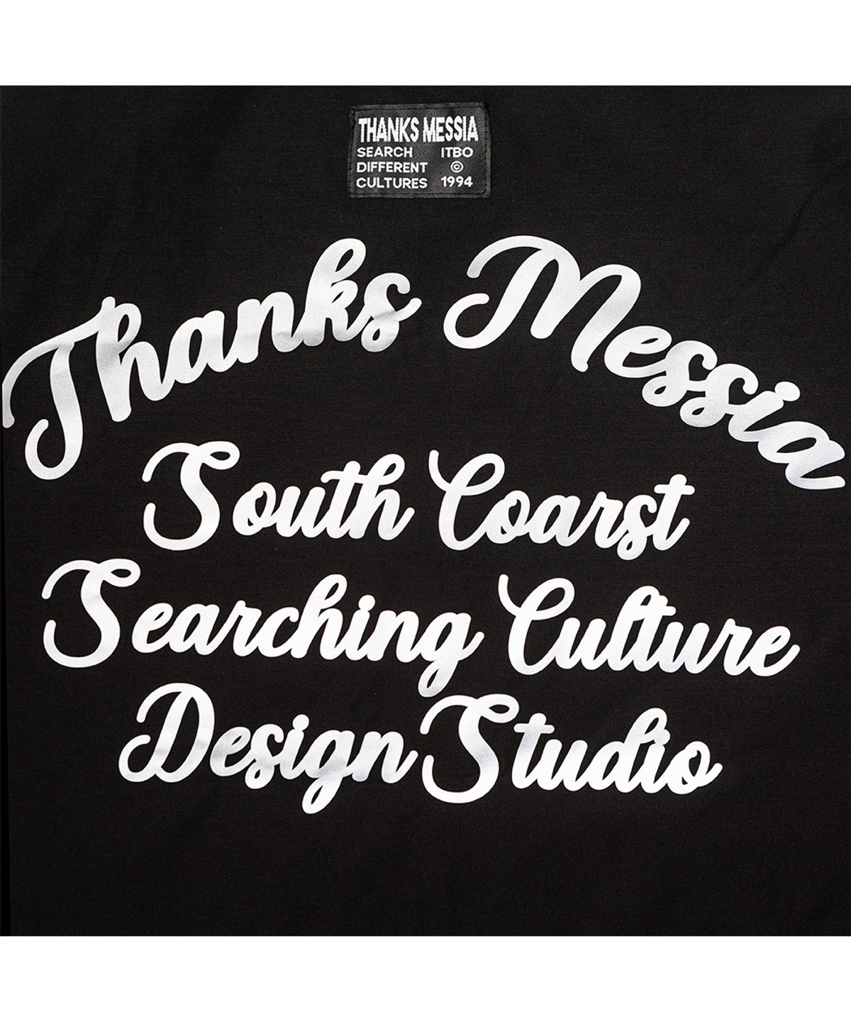 땡스메시아(THANKS MESSIA) SOUTH COAST COACH JACKET-BLACK