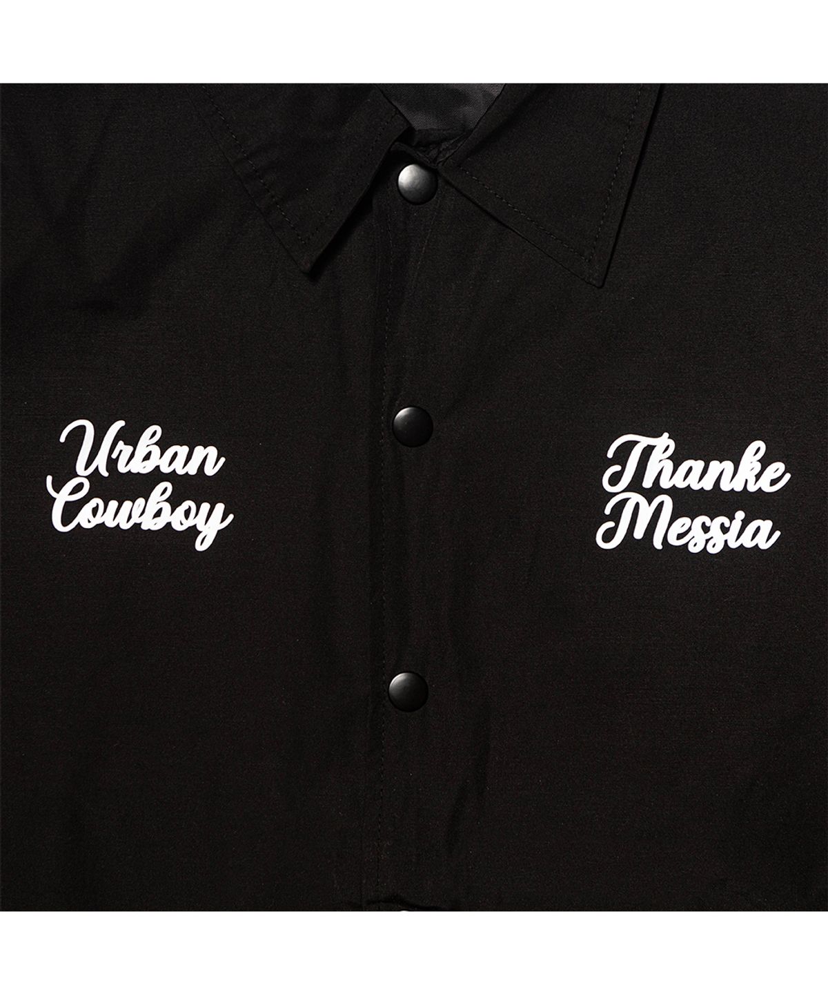 땡스메시아(THANKS MESSIA) SOUTH COAST COACH JACKET-BLACK
