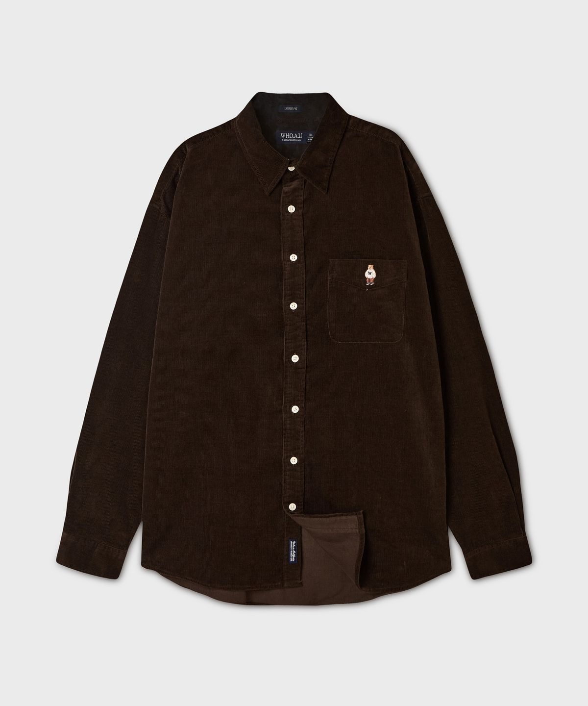 후아유(WHO.A.U) Steve Corduroy Shirts(U) / WHYAG4T41U