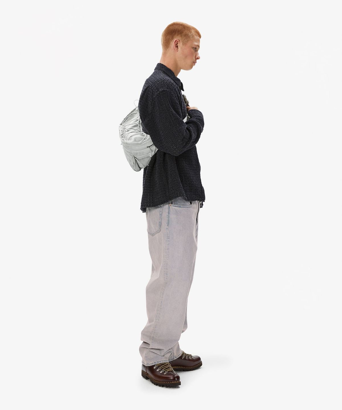 디스이즈네버댓(THISISNEVERTHAT) Washed Nylon Lumbar Pack Cream