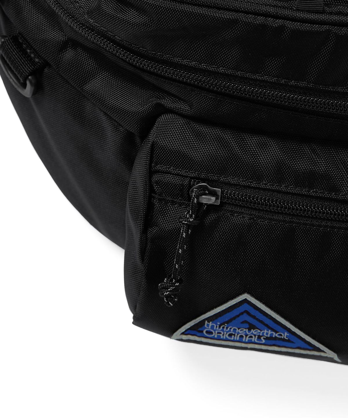 디스이즈네버댓(THISISNEVERTHAT) Washed Nylon Lumbar Pack Black