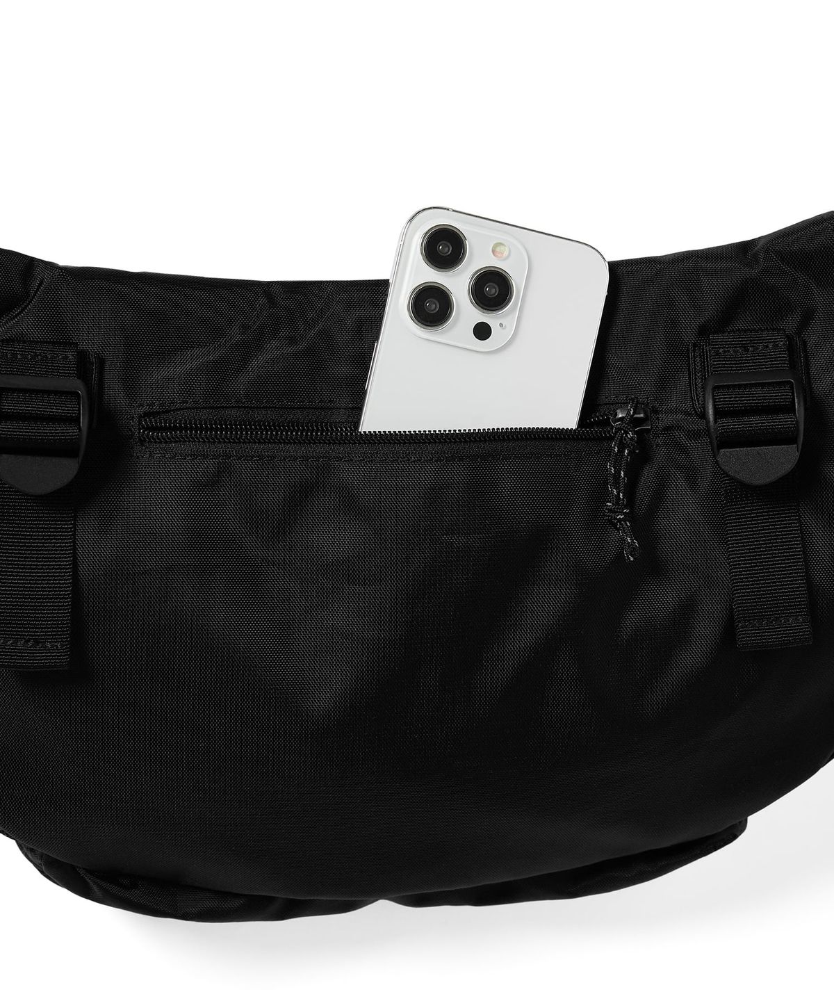 디스이즈네버댓(THISISNEVERTHAT) Washed Nylon Lumbar Pack Black