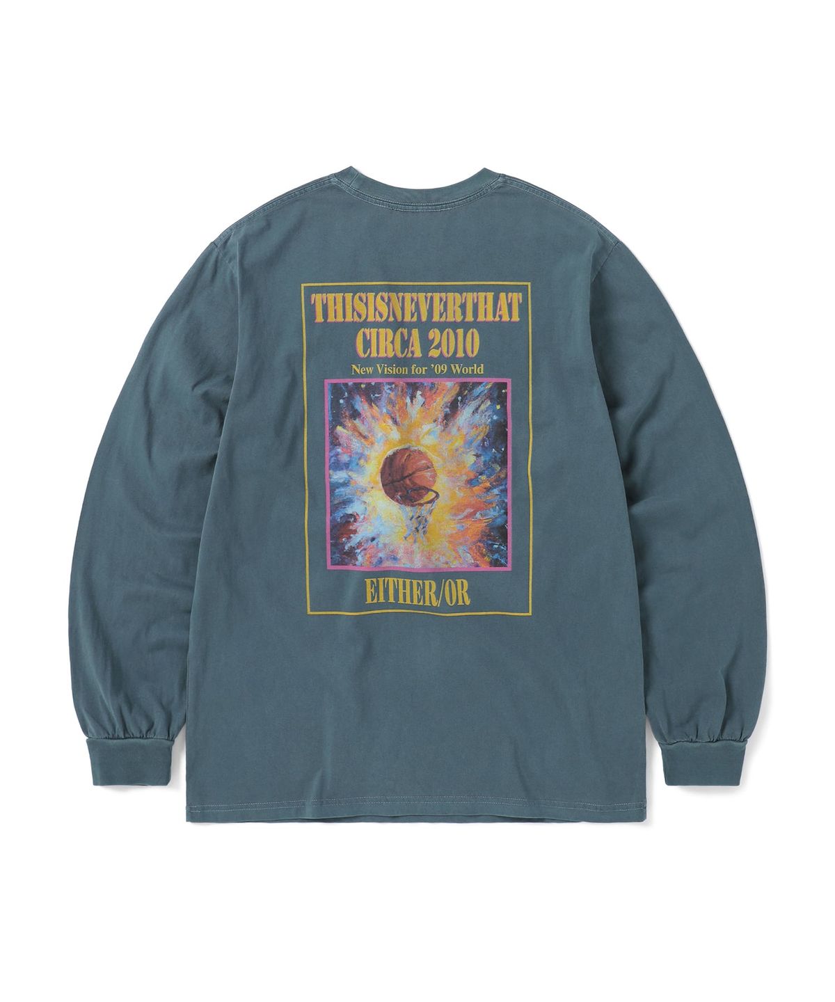 디스이즈네버댓(THISISNEVERTHAT) Basketball Hoop L/S Tee Navy