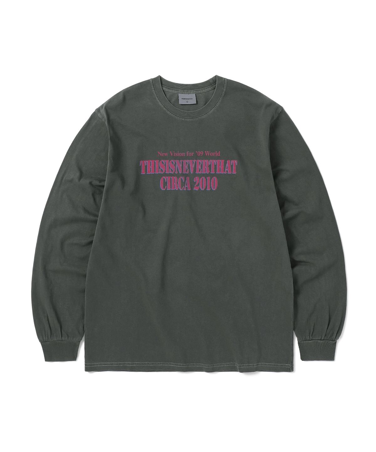 디스이즈네버댓(THISISNEVERTHAT) Basketball Hoop L/S Tee Charcoal
