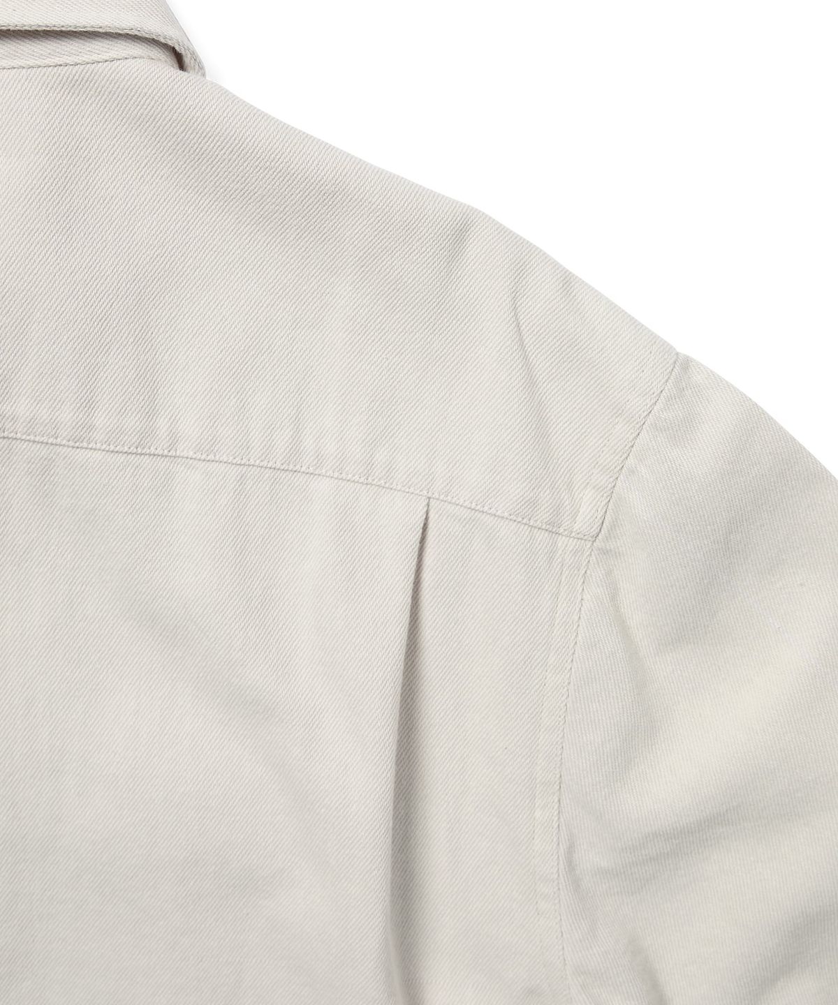 디스이즈네버댓(THISISNEVERTHAT) Half Zip Shirt Ivory