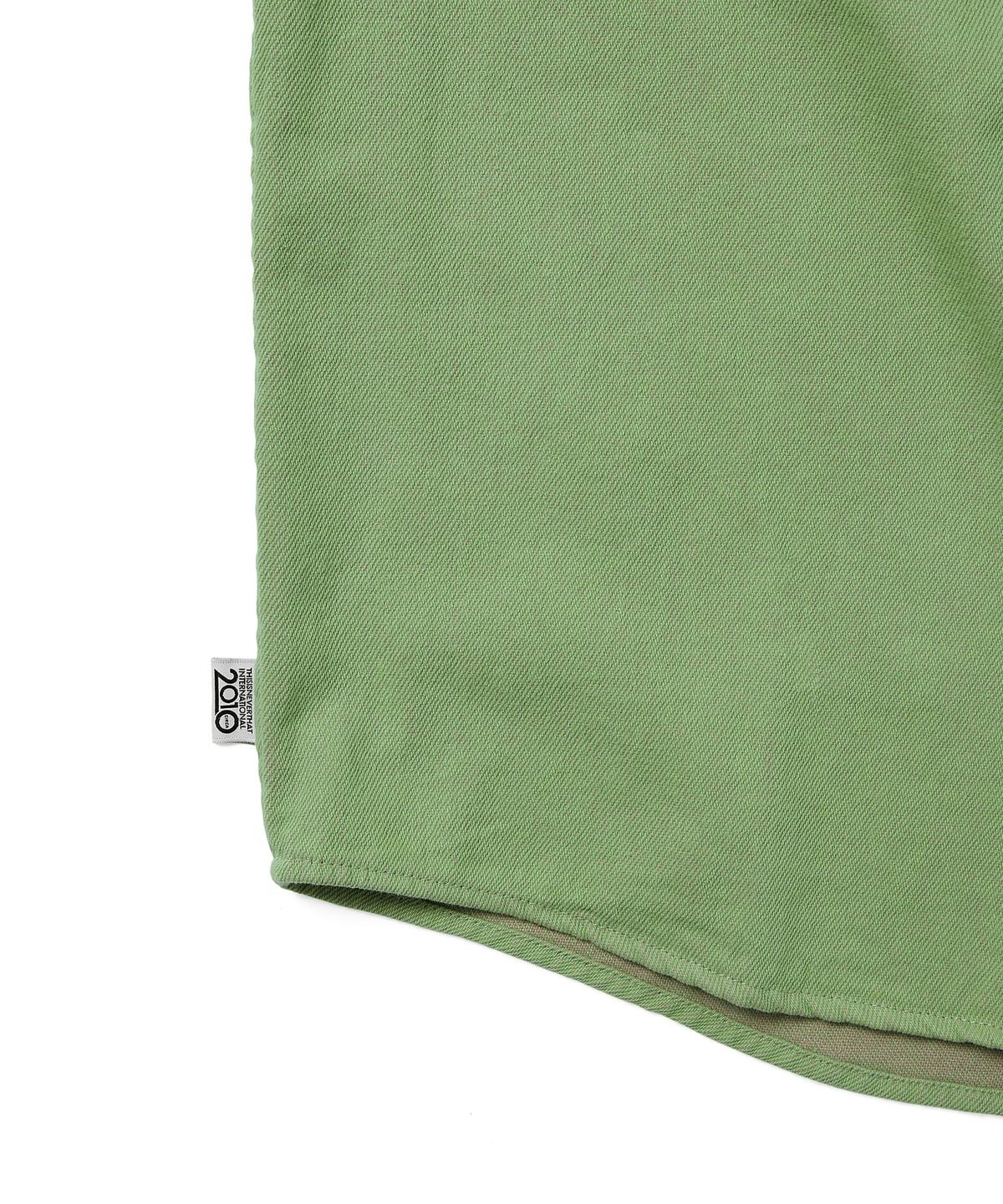 디스이즈네버댓(THISISNEVERTHAT) Half Zip Shirt Green