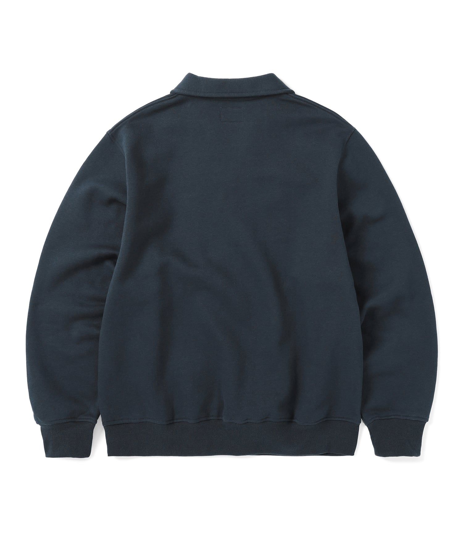 【THISISNEVERTHAT】Open Collar Sweatshirt Navy Open Collar Sweatshirt - thisisneverthat®