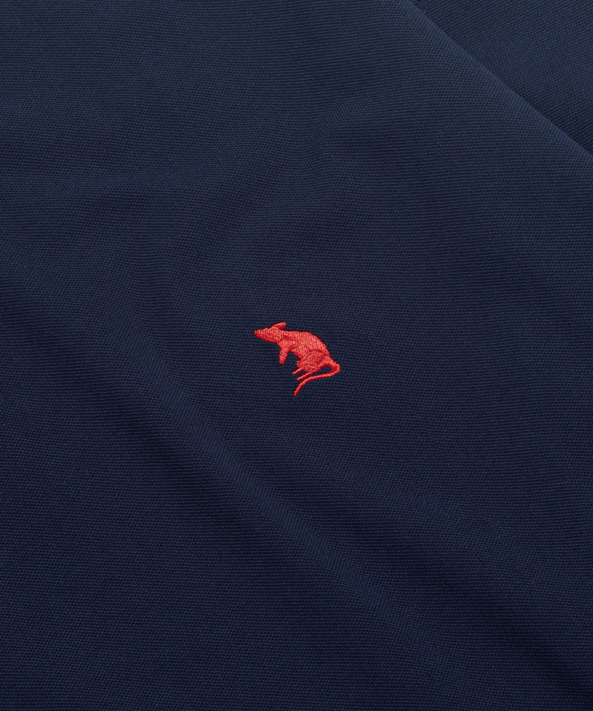 에스피오나지(ESPIONAGE) Over LS Pique Polo Shirt Navy