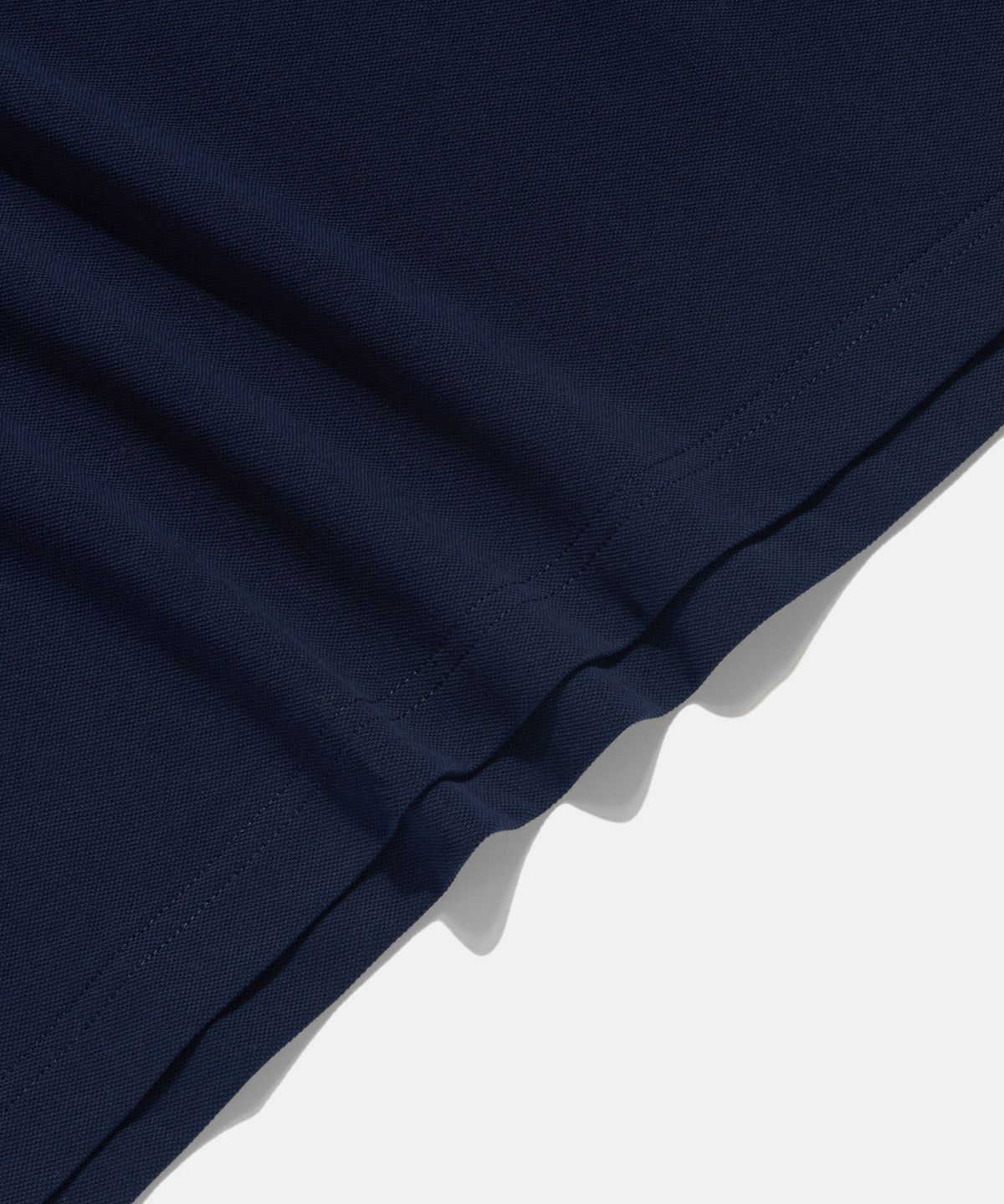 에스피오나지(ESPIONAGE) Over LS Pique Polo Shirt Navy