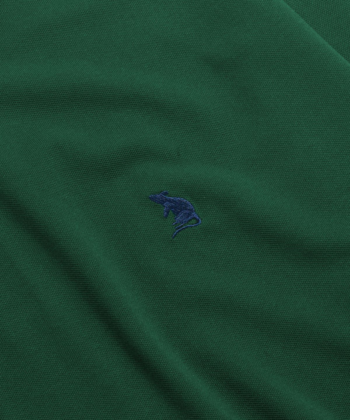 에스피오나지(ESPIONAGE) Over LS Pique Polo Shirt Forest