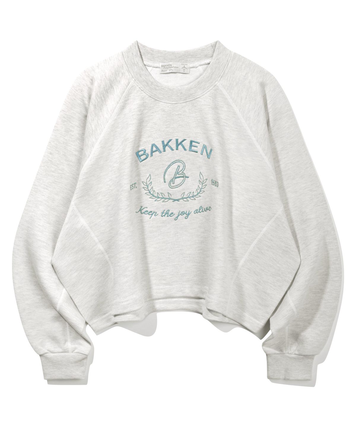 바켄(BAKKEN) Signature Logo Semi Crop 티셔츠 BK4998_오트밀
